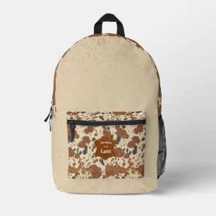 Sac À Dos Imprimé Véritable latte 100%   Esthétique café en cuir de 