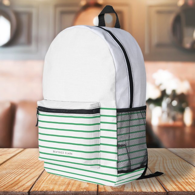 Sac À Dos Imprimé Vert Tendance Moderne Minimal Simple (Créateur téléchargé)