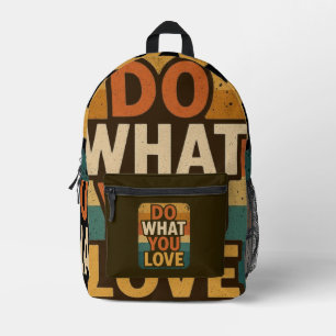 Sac À Dos Imprimé Vibes Rétro - Faites ce que vous aimez