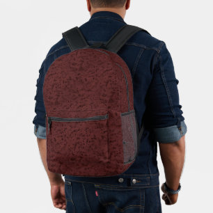 Sac À Dos Imprimé Vin rouge Cork Look Grain