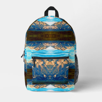 Sac À Dos Imprimé Vintage USA Alaska Mt Mckinley