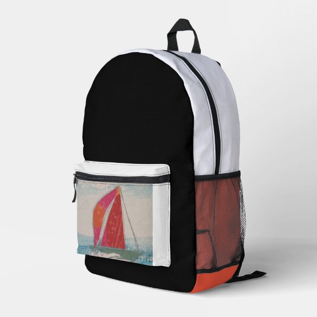 Sac À Dos Imprimé Voiles rouges (Coin arrière droit)