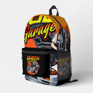 Sac À Dos Imprimé Voiture mécanique à dérive Anime - Garage Queen Ar
