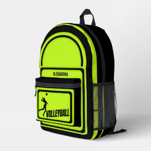 Sac À Dos Imprimé Volley-ball, Joueuse de volley-ball fille, Cadeau
