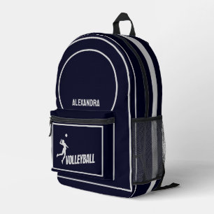 Sac À Dos Imprimé Volley-ball, Joueuse de volley-ball fille, Cadeau 