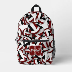 Sac À Dos Imprimé volley-ball motif marron noir équipe couleurs