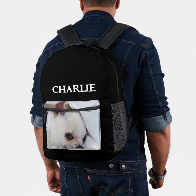 Sac À Dos Imprimé Votre chiot chien animal de compagnie photo person (Insitu (Modèle))