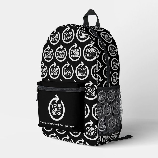 Sac À Dos Imprimé Votre propre logo professionnel Motif personnalisé (Coin arrière droit)