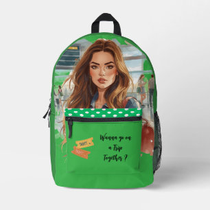 Sac À Dos Imprimé Voyager, Envie de partir en voyage ensemble ? Impr