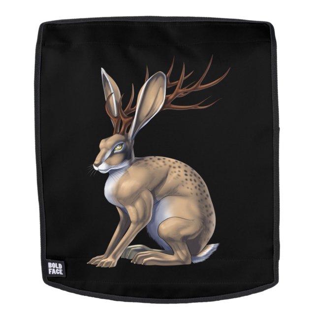 Sac À Dos Jackalope Cryptid Animal (Devant amovible)