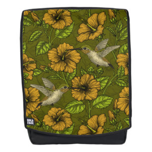 Sac À Dos Jardin tropical nocturne jaune et vert