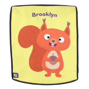 Sac À Dos Joli dessin animé d'écureuil roux