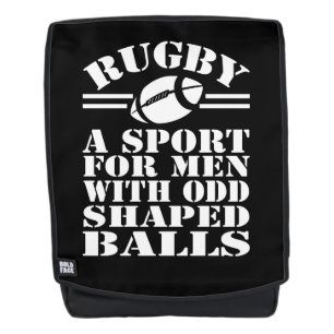 Sac À Dos Le rugby est un sport pour les hommes avec des bou