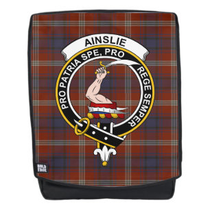 Sac À Dos Le Tartan Plaid de la Crête du Clan Ancien Ainslie