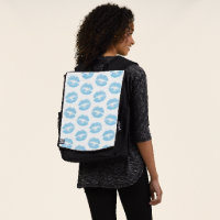 Lèvres bleues, motif de lèvres, rouge à lèvres ble