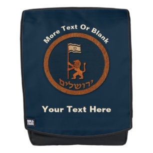 Sac À Dos Lion Du Jour De Jérusalem Avec Drapeau