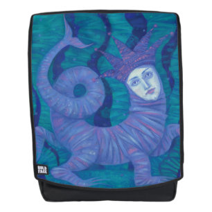 Sac À Dos Melusine, Melusina, imaginaire, surréaliste, eau