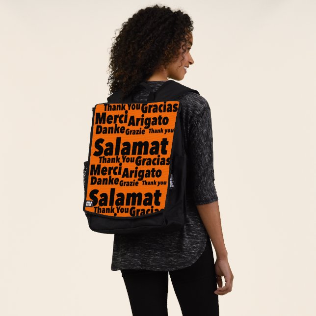 Sac À Dos Merci De 6 Pays Imprimer Nouveauté : Salamat (Porté)