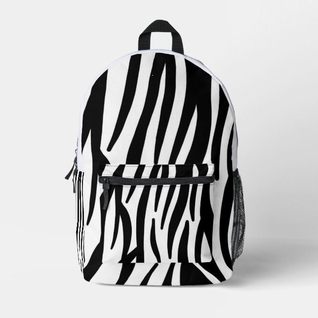 Sac à dos moderne à imprimé zèbre - Animal abstrai (Recto)