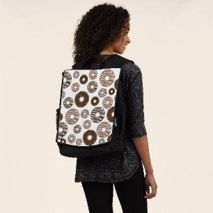 Sac À Dos Motif de beignes, beignets de chocolat, beignets d