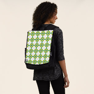 Sac À Dos Motif de feuille, motif de feuilles, feuilles vert