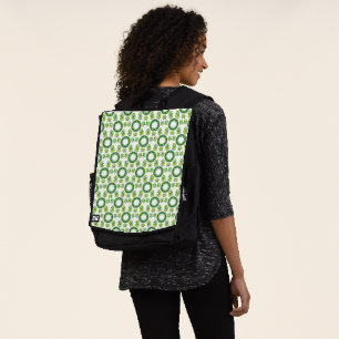 Sac À Dos Motif de feuille, motif de feuilles, feuilles vert