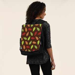 Sac À Dos Motif de feuilles, feuilles colorées, feuilles d'a