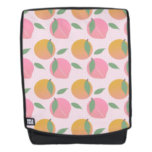 Sac À Dos Motif de fruits orange de Pêche rose