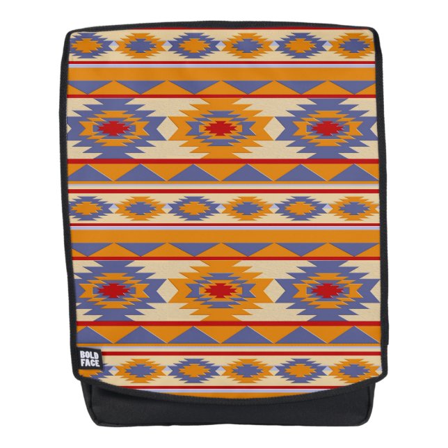 Sac À Dos Motif géométrique ethnique du sud-ouest (Devant)