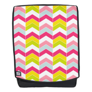 Sac À Dos Motif rose coloré de Chevron de zigzag