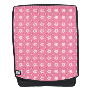 Sac À Dos motif simple floral solide rose rétro petit flux