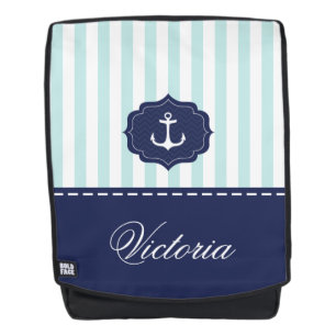 Sac À Dos Nom en bon état nautique de coutume d'Ancre de