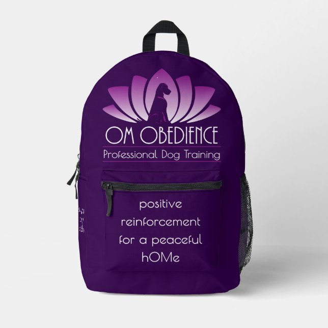 Sac à dos Om Obedience (violet foncé) (Recto)