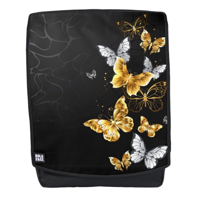 Sac À Dos Papillons blancs et dorés (Devant)