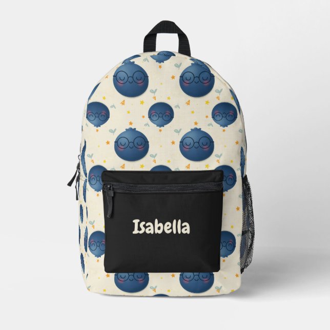 Sac à dos personnalisé Blueberry Cool pour enfants (Recto)