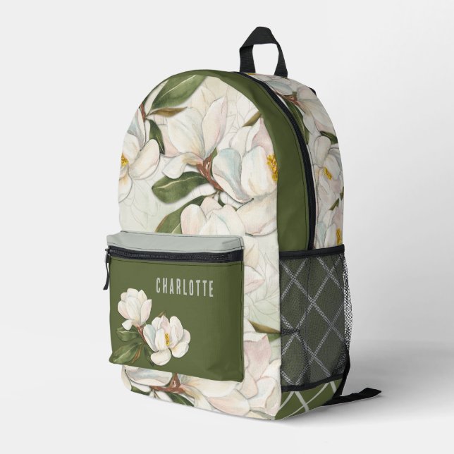 Sac à dos personnalisé Magnolia Blooms (Coin arrière droit)