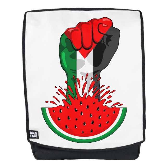 Sac À Dos Poing de résistance palestinienne sur le symbole d (Devant)