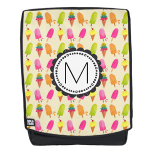Sac À Dos Popsicules et cônes de crème glacée Monogramme per