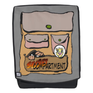 Sac à dos pour adultes en caricature de compartime