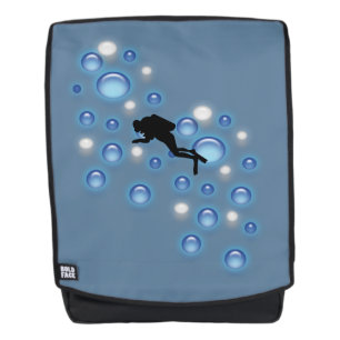 Sac à dos pour adultes - Plongeur et bulles