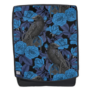 Sac À Dos Ravins et roses bleus
