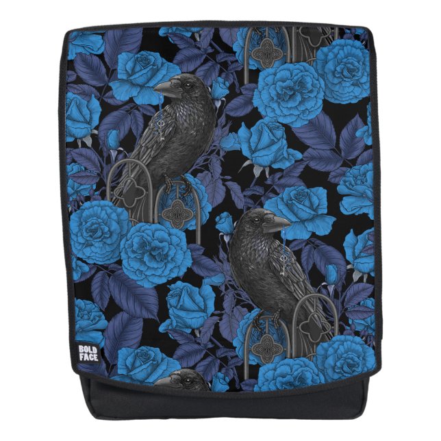 Sac À Dos Ravins et roses bleus (Devant)