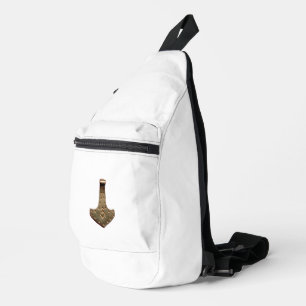 Sac à dos sac banane blanc Gold Thor Hammer