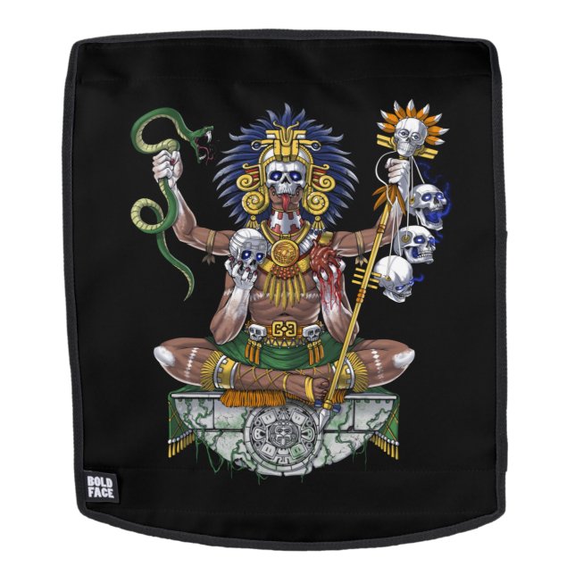 Sac À Dos Shaman, guerrier aztèque (Devant amovible)