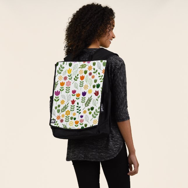 Sac À Dos Style scandinave Flore & Faune Gros Motif (Porté)
