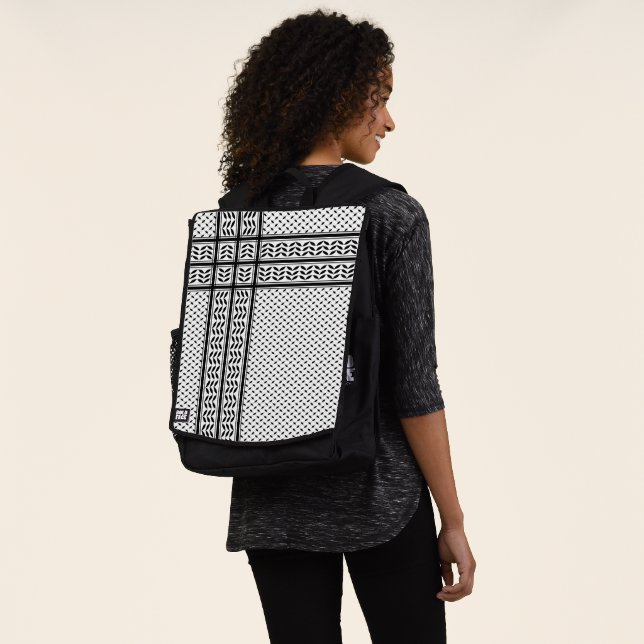 Sac À Dos Symbole Keffiyeh de la Palestine Motif de résistan (Porté)