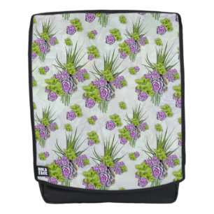 Sac À Dos Teintes succulentes de la mer Vert & Lavande
