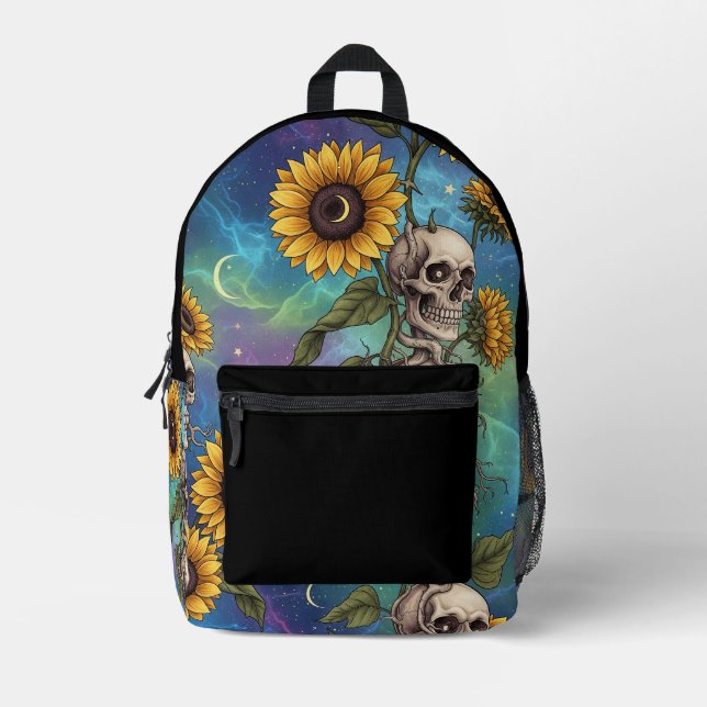 Sac à dos tournesol et crâne (Recto)