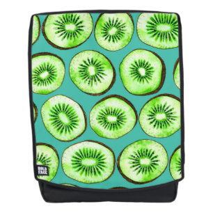 Sac À Dos Tranches Kiwi sur turquoise