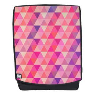 Sac À Dos Triangles géométriques modernes couleur rose viole